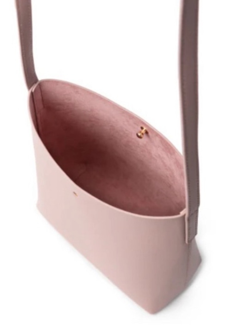 Samara Women’s Blush Pink Vegan Leather Small Crossbody Bag Purse - Picture 4 of 9